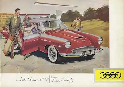 DKW 1000 Coupé und Roadster Prospekt ca. 1958