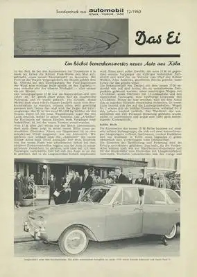 Ford Taunus 17 M P 3 Test 1960