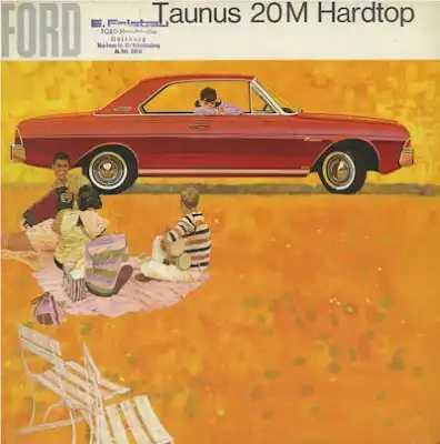 Ford Taunus 20 M Hardtop Prospekt ca. 1965