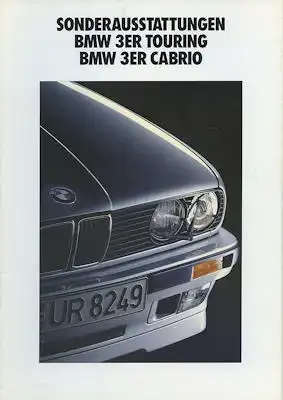 BMW 3er Touring / Cabrio Sonderausstattung Prospekt 1.1991