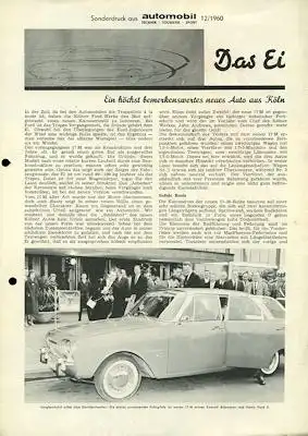 Ford Taunus 17 M P 3 Test 12.1960