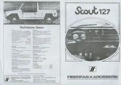 Fiat / Scout 127 Prospekt 1970er Jahre
