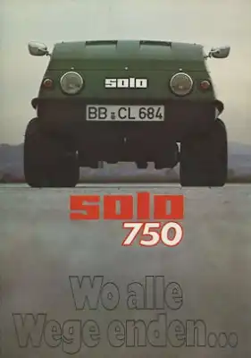 Solo 750 Amphibienfahrzeug Prospekt 1977