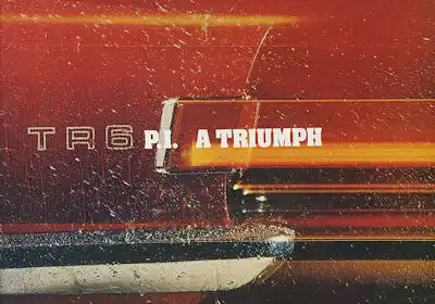 Triumph TR 6 PI Prospekt ca. 1973