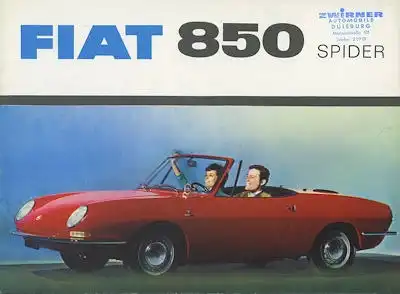 Fiat 850 Spider Prospekt 1966