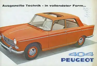 Peugeot 404 Prospekt 1961