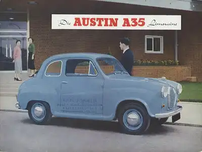 Austin A 35 Limousine Prospekt ca. 1958