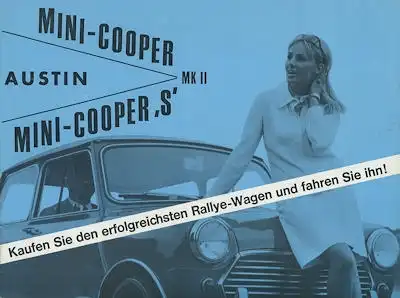 Mini-Cooper and Cooper S MK II Prospekt ca. 1969