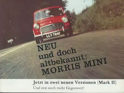 Morris Mini MK II Prospekt ca. 1967