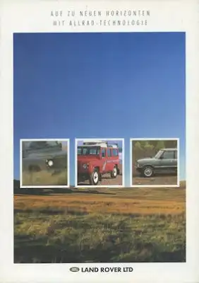 Land Rover 90 / 110 Prospekt 1980er Jahre