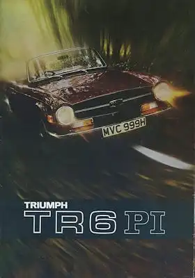 Triumph TR 6 PI Prospekt 9.1972