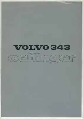 Volvo 343 Oettinger Prospekt ca. 1980