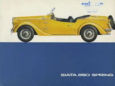 Siata 850 Spring Prospekt ca. 1969