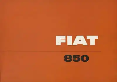 Fiat 850 Prospekt ca. 1965
