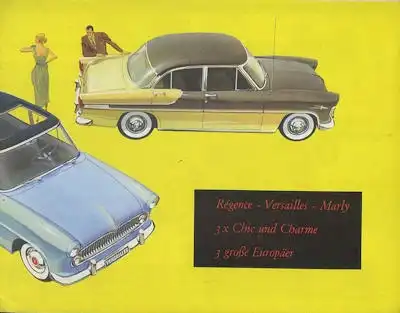Simca Programm 1957
