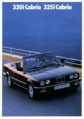 BMW 320i 325i Cabrio Prospekt 1.1990