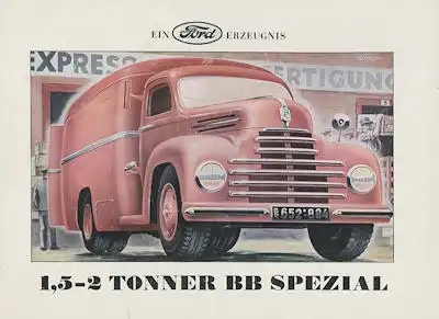 Ford 1,5-2 Tonner BB Prospekt ca. 1952