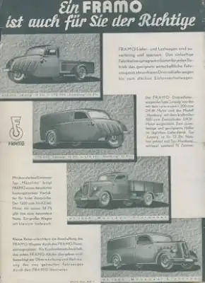 Framo Programm 1939