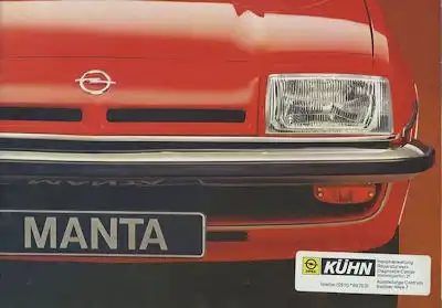 Opel Manta Prospekt 11.1976