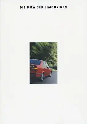 BMW 3er Limousinen Prospekt 1993