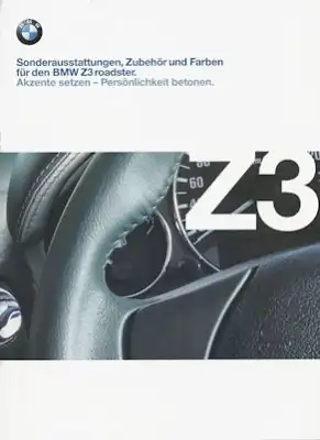 BMW Z 3 Sonderausstattung Prospekt 1999