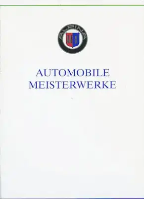 BMW Alpina Programm-Mappe 1996