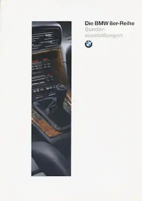 BMW 8er Sonderausstattung Prospekt 1995