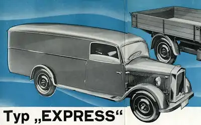 Hansa-Lloyd Schnell-Lieferwagen Express Prospekt 9.1936