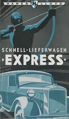 Hansa-Lloyd Schnell-Lieferwagen Express Prospekt 9.1936