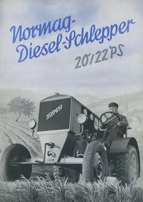 Normag Diesel Schlepper 20/22 PS Prospekt 6.1938