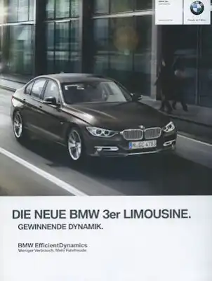 BMW 3er Limousine F 30 Prospekt 2012