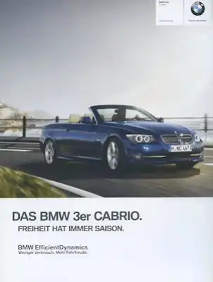 BMW 3er Cabrio F 30 Prospekt 2012