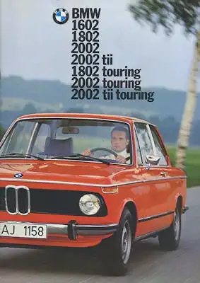 BMW 1602-2002 tii touring Prospekt 2.1974