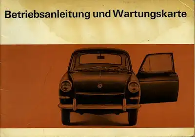 VW 1600 Bedienungsanleitung 8.1967