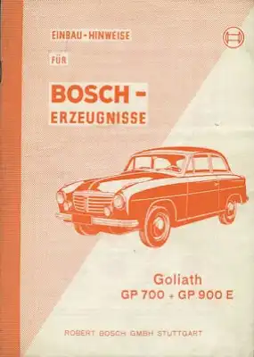 Goliath GP 700 + 900 E / Bosch Erzeugnisse 7.1956