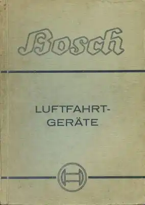Bosch Luftfahrt-Geräte Katalog 11.1940