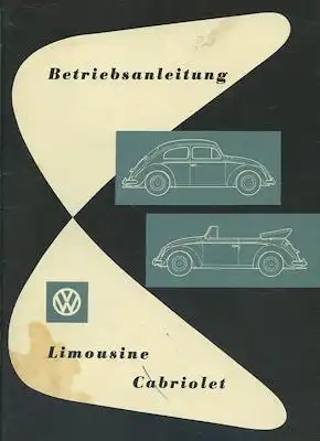 VW Käfer Bedienungsanleitung 8.1959