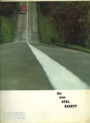 Opel Kadett B Prospekt 8.1965