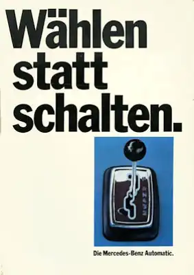Mercedes-Benz Automatic Prospekt 1971