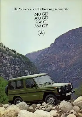 Mercedes-Benz 240 GD- 280 GE Prospekt 8.1979
