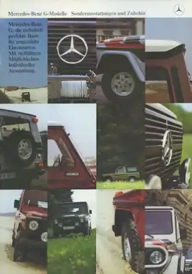 Mercedes-Benz G Sonderausstattung und Zubehör Prospekt 8.1981