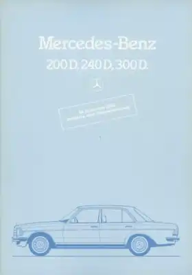 Mercedes-Benz 200D-300D Prospekt 9.1982