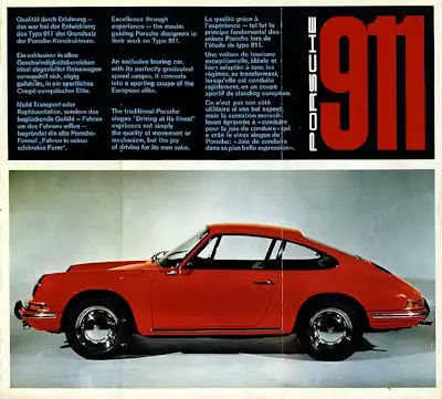 Porsche 911 Prospekt 3.1965
