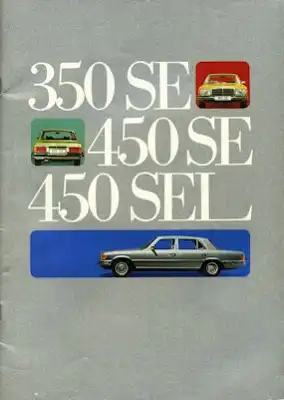 Mercedes-Benz 350 SE-450 SEL Prospekt 3.1973