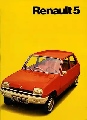 Renault 5 Prospekt ca. 1972