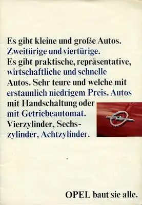 Opel Programm 8.1965