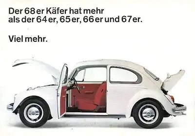 VW Käfer Prospekt 2.1968