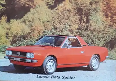 Lancia Beta Spider Prospekt ca. 1977