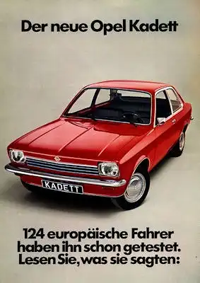 Opel Kadett C Prospekt 8.1973