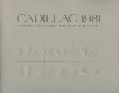 Cadillac Programm 1981